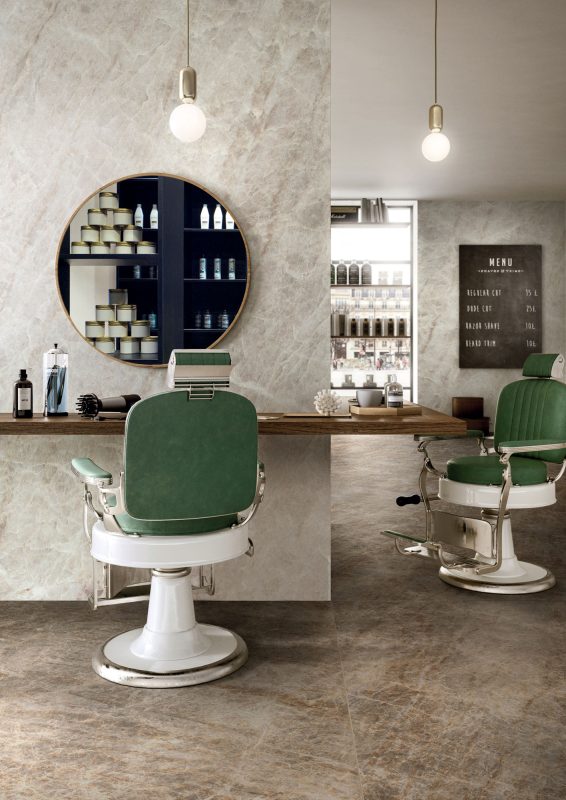 Via Taj Mahal – Champagne (wall) & Cinder (floor) 54074