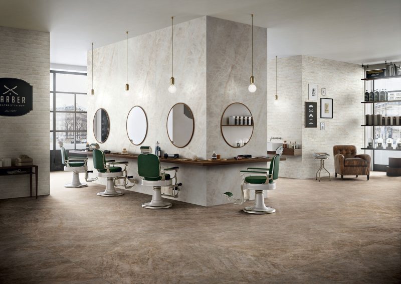 Via Taj Mahal – Champagne (wall) & Cinder (floor) 54075