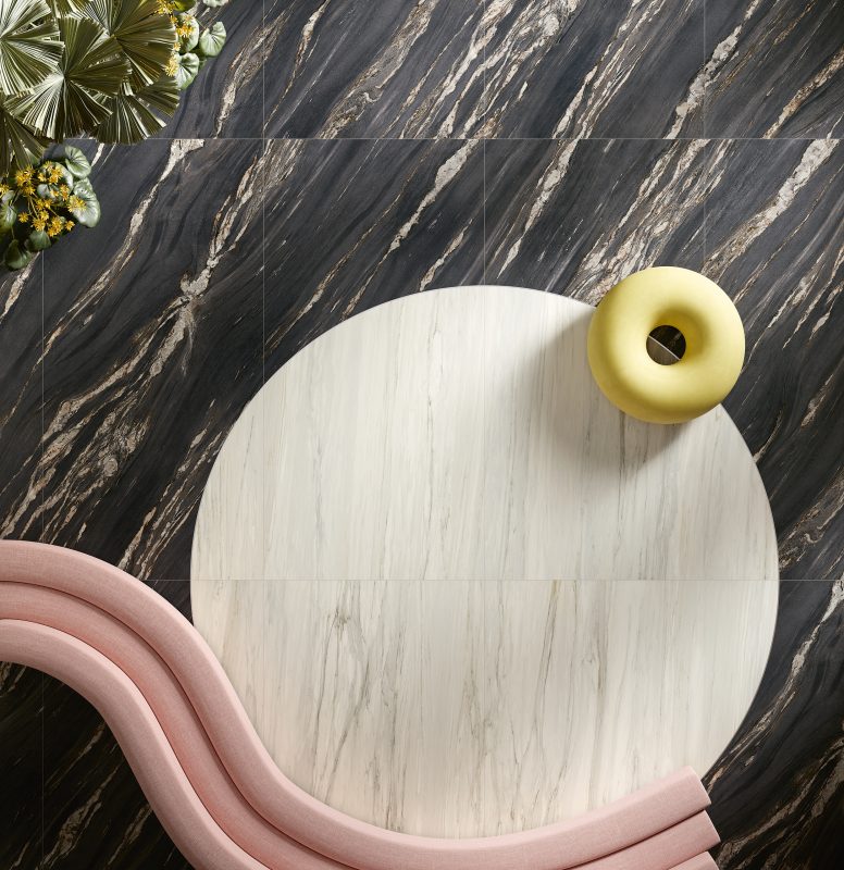cosmic Black & cremo calacatta 22174