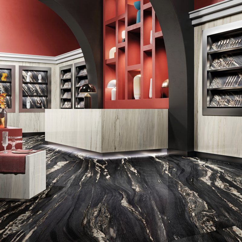 cosmic Black & cremo calacatta 22176