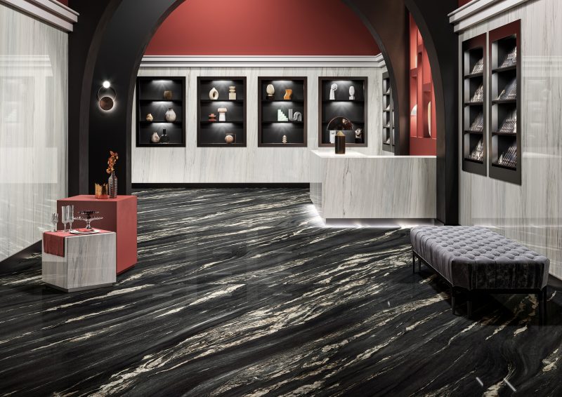 cosmic Black & cremo calacatta 22177