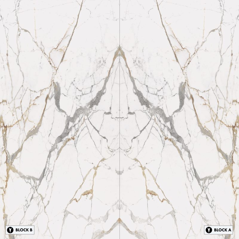 Bookmatch Bliss - Calacatta Dorato Bookmatched – Natural