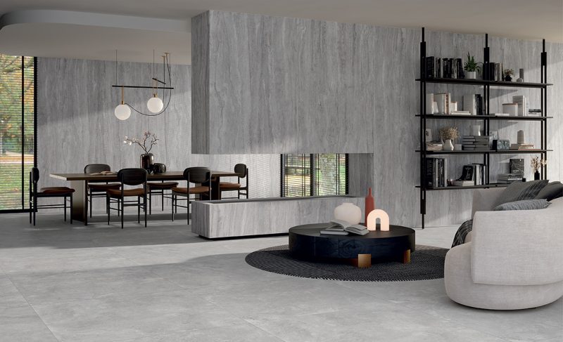 Travertine Sense – Platino Vein (wall) & Platino Cross (floor) 54968