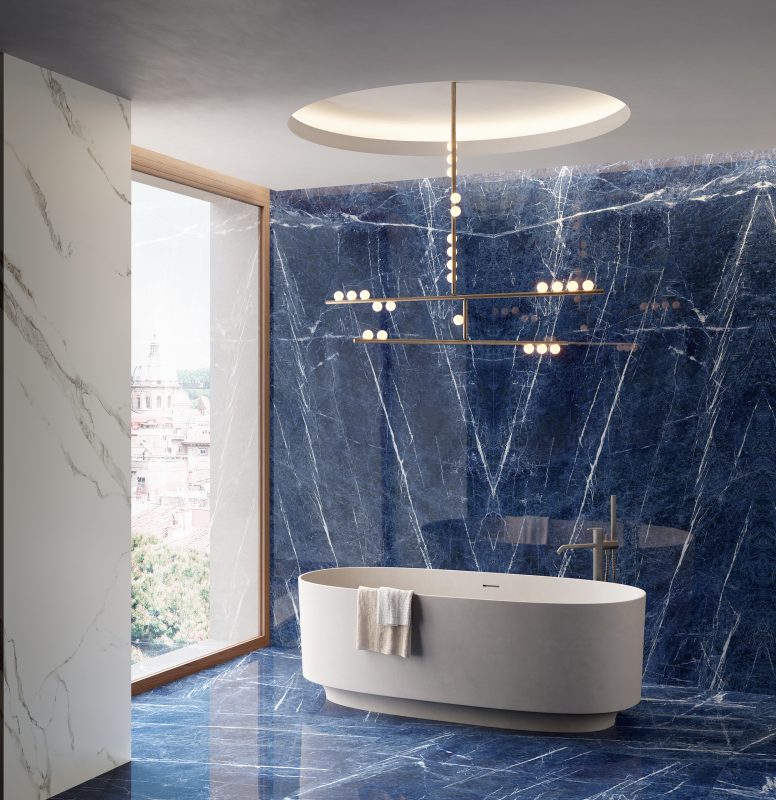 Lapis blue Bookmatched 22203