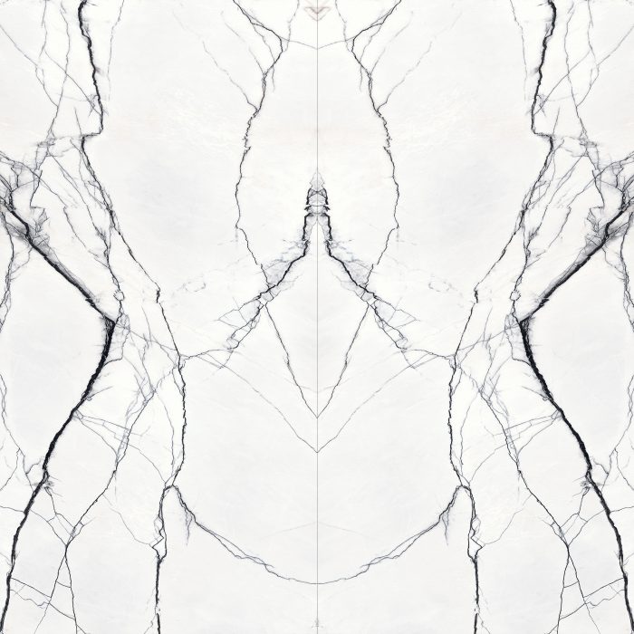 Bookmatch Bliss - Marble Breach White Bookmatched – Natural