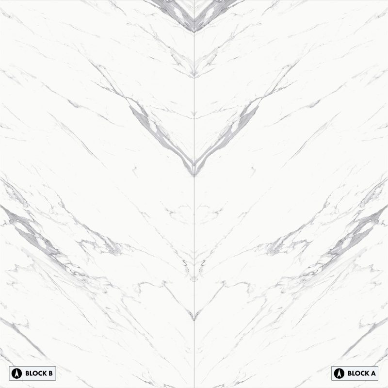 Bookmatch Bliss - Nuovo Statuario Bookmatched – Silk