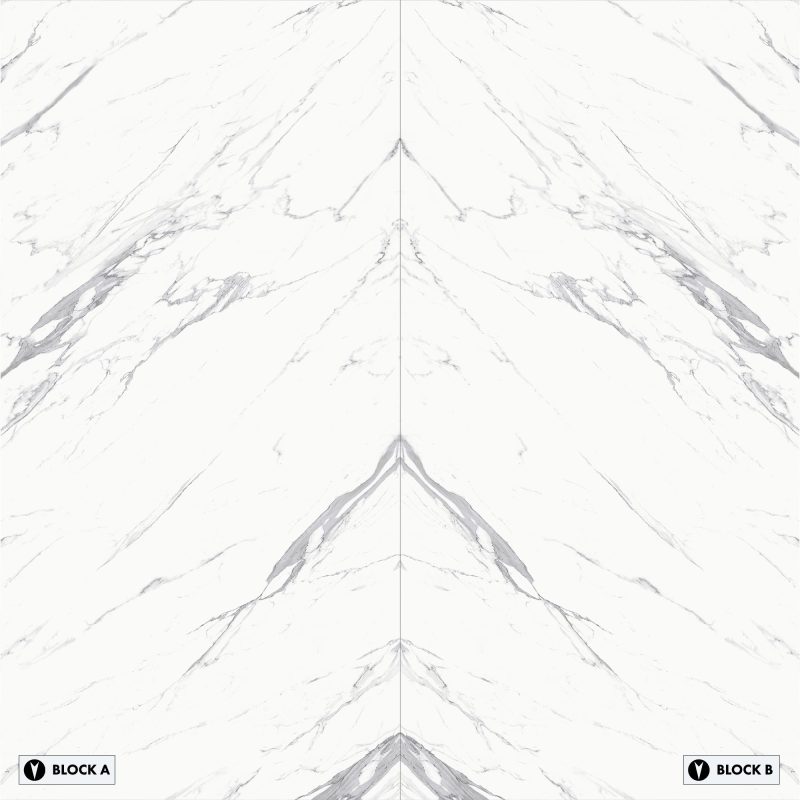 Bookmatch Bliss - Nuovo Statuario Bookmatched – Silk