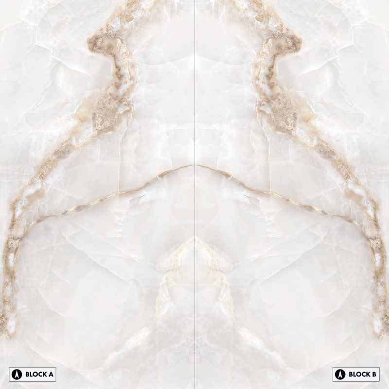 Bookmatch Bliss - Serene Onyx Bookmatch – Polished