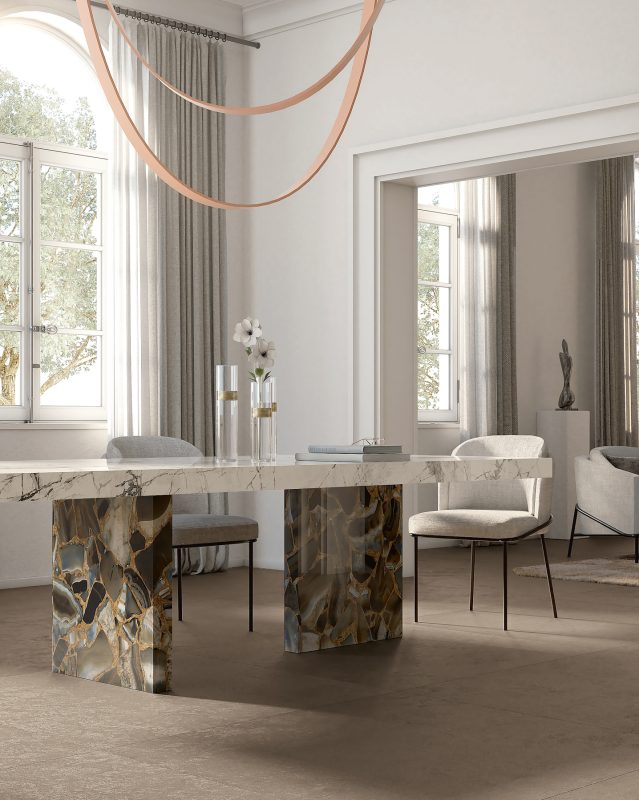 Invisible Grey & Gem Stone – Agate Nero 35302