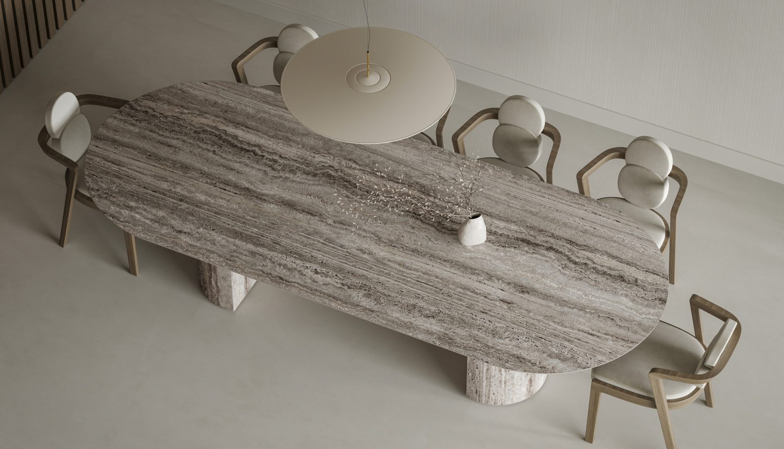 Travertine Silver