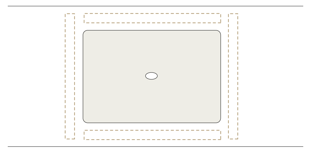 Reinforce perimeter where highlighted