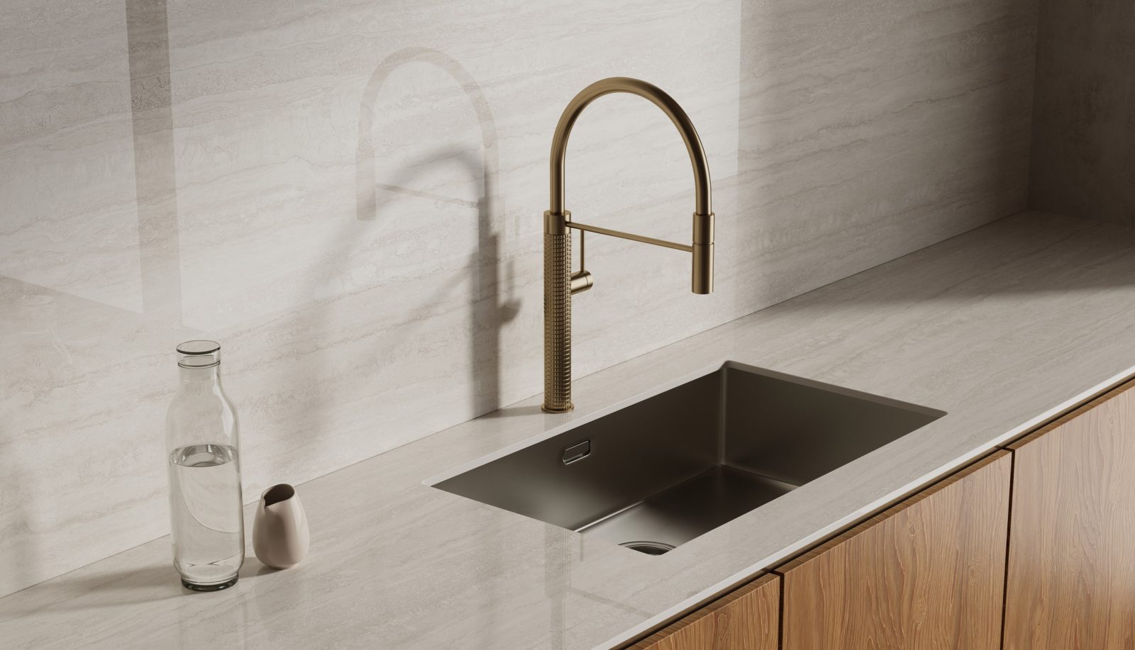 Travertino Vein White